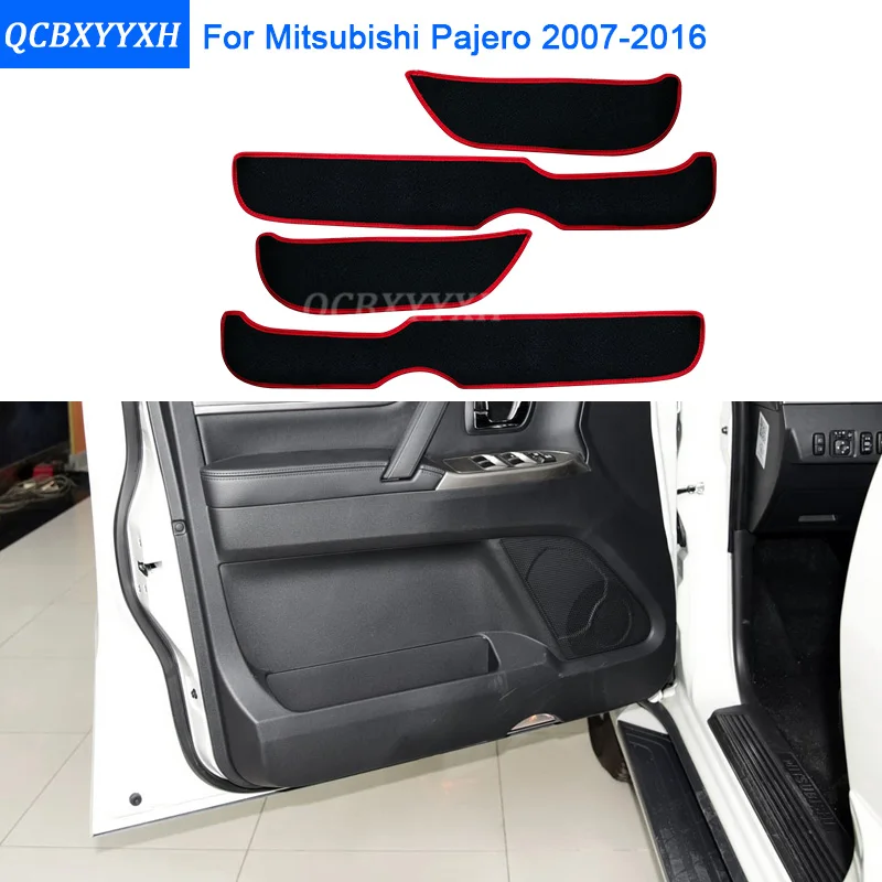 

Car Styling Protector Side Edge Protection Pad Protected Anti-kick Door Mats Cover For Mitsubishi Pajero 2007-2016 Accessories