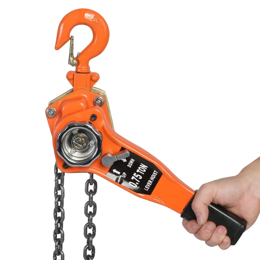 

3Ton/ 3000kg Chain Block Hoist Ratchet Hoist Ratchet Lever Pulley Lifting Chain Length 3 Meters Weight Tool