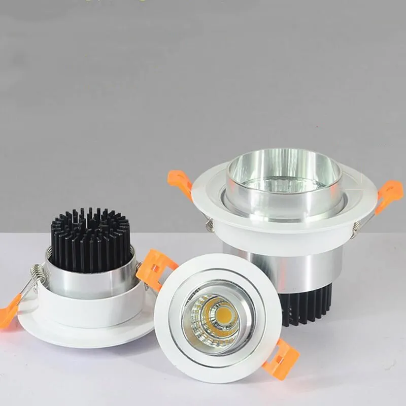 

Dimmable LED Recessed Downlight 7W 10W 15W Anti-dazzle LED ceiling lamp COB downlight for lamp AC110V/AC220V/AC230V