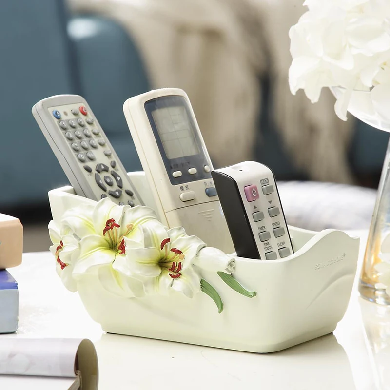 Waterproof Handmade Office Storage Box European Makeup Cosmetic Remote Control Sundries Basket Resin Desktop Articles Organizer Waterproof Handmade Office Storage Box European Makeup Cosmetic Remote Control Sundries Basket Resin Desktop Articles Organizer