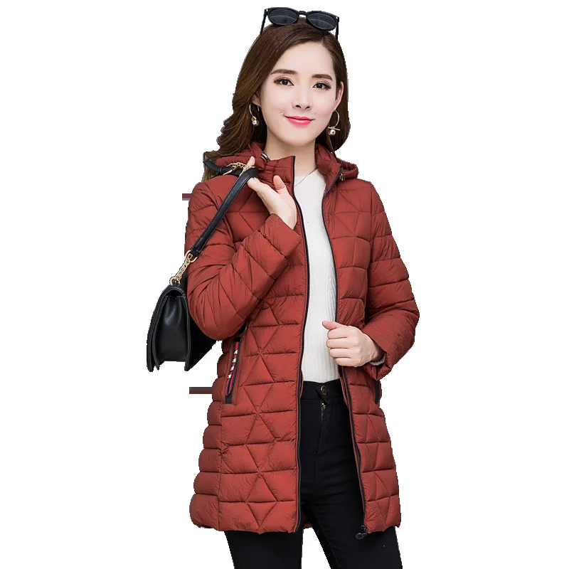Hiver Parka Capuche Femme À Col 2019 Noir kaki Green Femmes Plus Feminino Mince Épaissir bourgogne Survêtement Chaqueta Taille De Chaud Fourrure Veste army 6xl Manteau Longue zIzPq