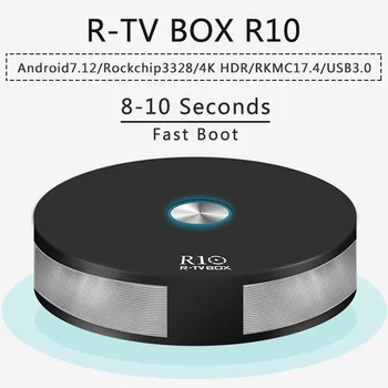 

10pcs/lot dhl free R-TV R10 Android 7.1 4GB RAM 64GB ROM TV Box RK3328 Quad Core 2.4G&5G Wifi Bluetooth 4.1 MINI PC VP9