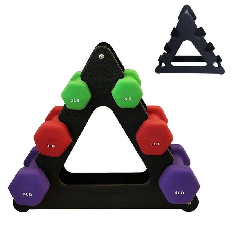 

1PC Dumbbell Bracket Triangle Different Shapes Dumbbell Bracket Fitness Equipment Accessories