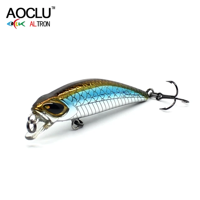 US $3.40 AOCLU wobbler Jerkbait 10 Colors 4.5cm 3.0g Hard Bait Minnow Crank Fishing lures Bass Fresh Salt wa