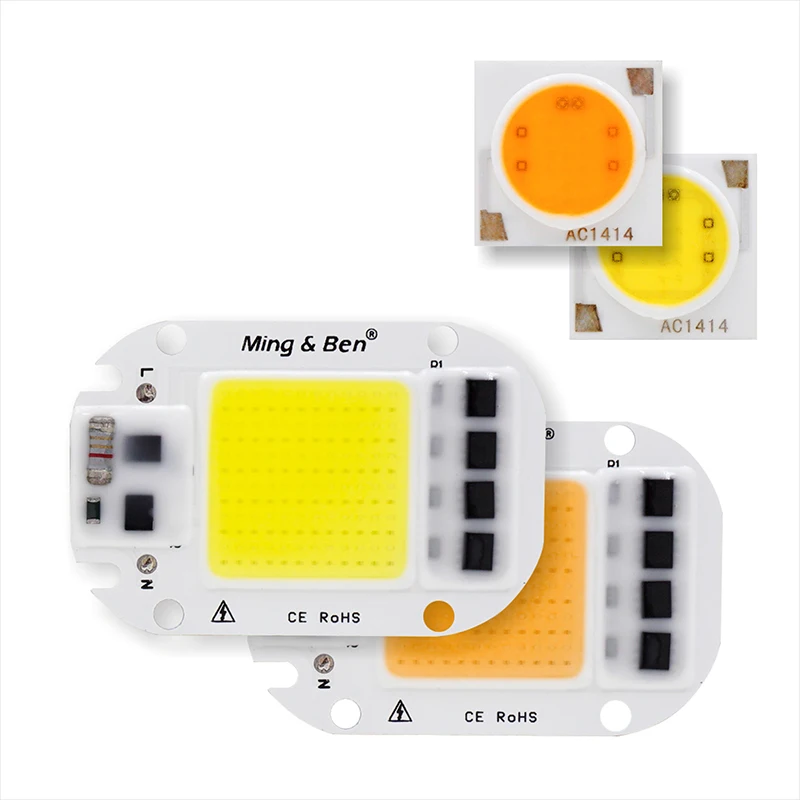 Светодиодный COB Smart IC чип 220 В 110 В 50 Вт 30 Вт 20 Вт 18 Вт 15 Вт 12 Вт 9 Вт 7 Вт 5 Вт 3 Вт без необходимости драйвер светодиодный светильник подходит для Светодиодный прожектор