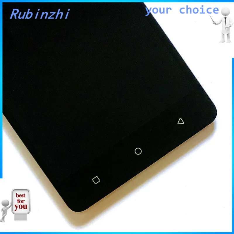 RUBINZHI с лентой инструменты мобильный телефон ЖК-дисплей для Tele2 Maxi Plus ЖК-дисплей экран с сенсорным экраном в сборе