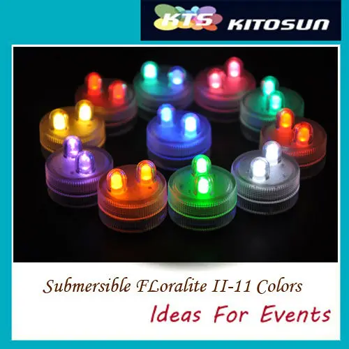 

FACTORY SUPPIER LED Submersible TEAL Color birthday party decorations candle