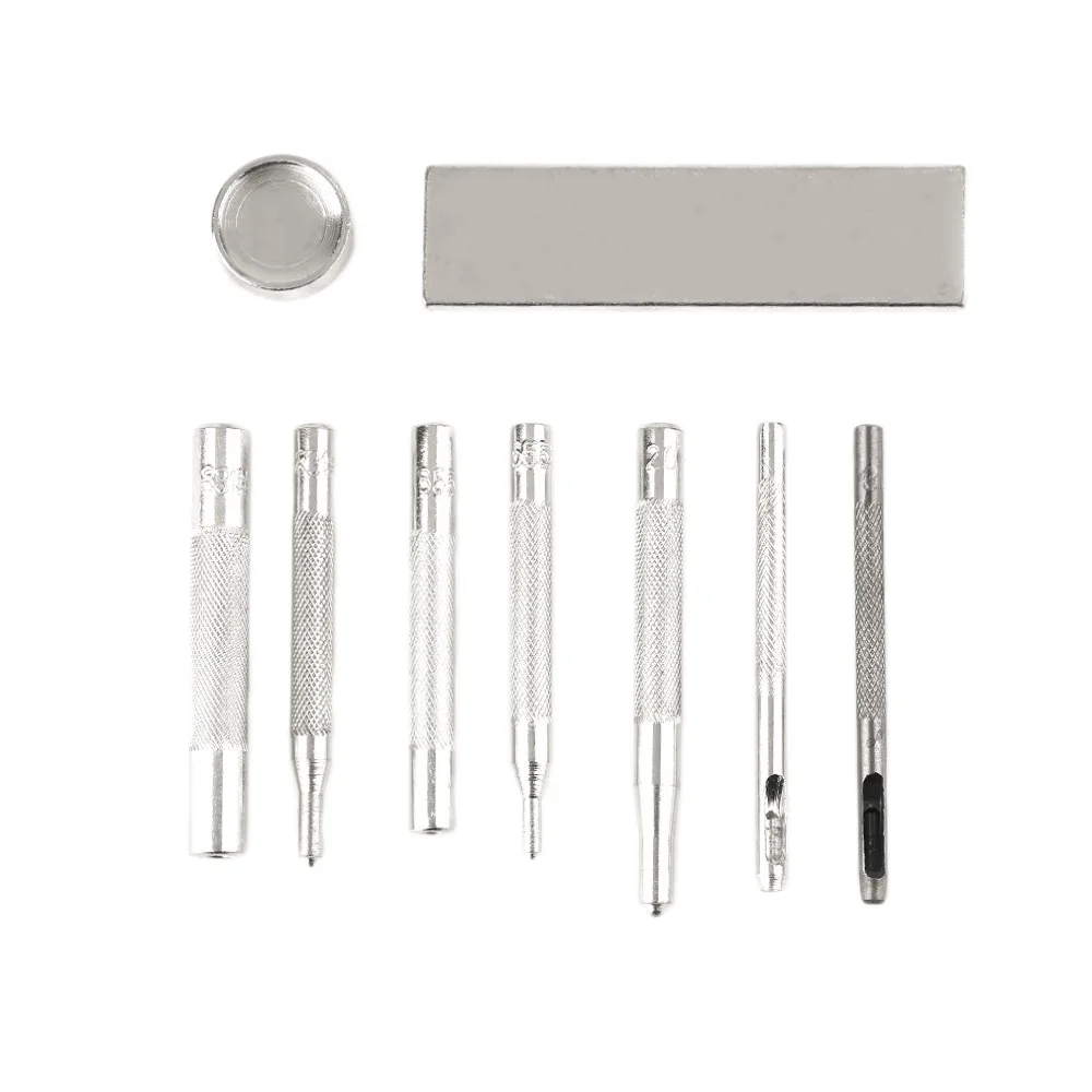 11Ppcs/set Die Hole Punch Snap Rivet Tool Kit Set DIY Leather craft