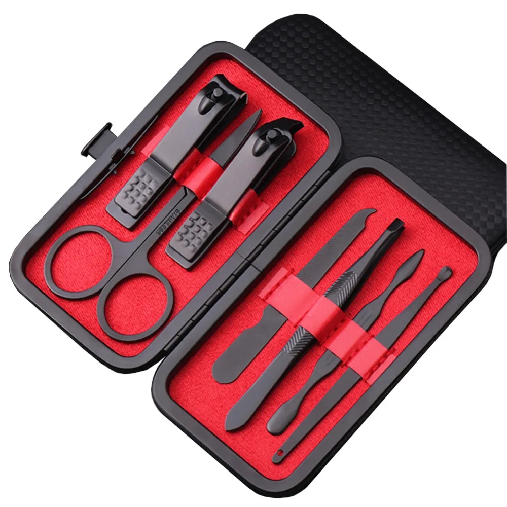 

7Pcs Stainless Steel Cuticle Nail Clipper Cutter Set Trimmer Cute Toenail Files Ear Pick Kit Mini Nail Scissor Manicure Clippers