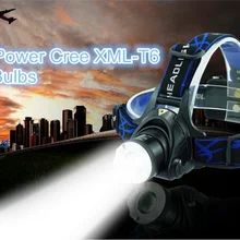 8000lm CREE xm-l T6 Масштабируемые фокус светодиодные фары фара+ 2x18650+ Зарядное устройство США/EU для кемпинг/Пеший Туризм/Охота Кун