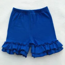 Детские шорты с рюшами, летние шорты для девочек, детские леггинсы, одежда для малышей, 2 слоя, шорты с оборками