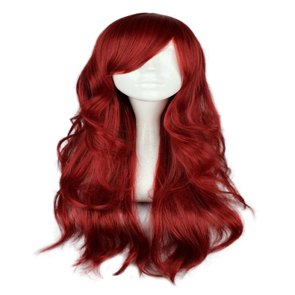 HAIRJOY Brown 70cm Long Wavy Synthetic Hair Wig 5 Colors Available