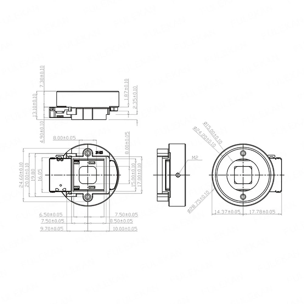  IR CUT ICR with CS Lens Mount Holder Dual Filters Day and Nigh Automatically Switch for CCTV Camera - 32853384976