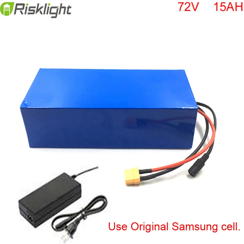 

Factory Sales 72V 15Ah Giant Lithium Battery Pack for Electric Balance Bike with Charger BMS PVC Pack