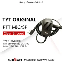 TYT иди и болтай walkie talkie “иди и микрофон Динамик микрофон для двухстороннее радио TH-F8 TH-UV8000D TH-UV8000E DM-UVF10 MD-380 MD-390 MD-UV390 MD-680