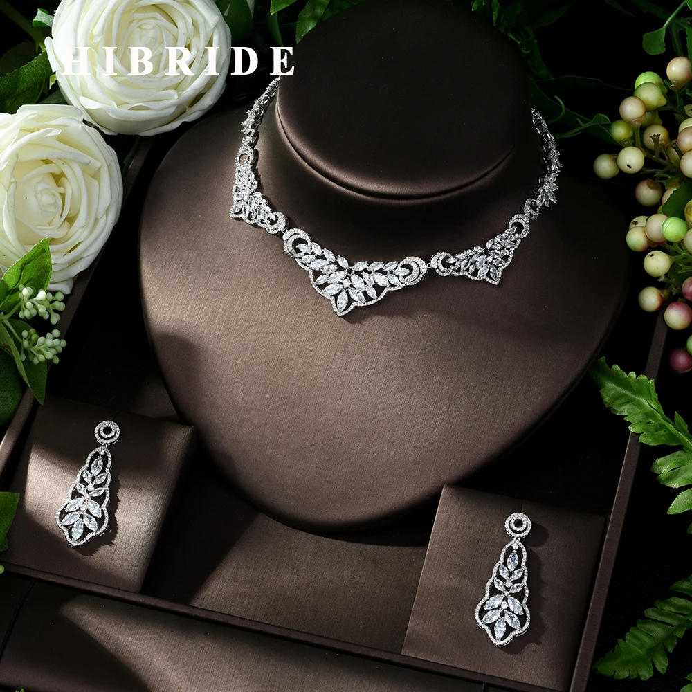 Ожерелье HIBRIDE с медным фианитом Новое поступление очаровательное модное