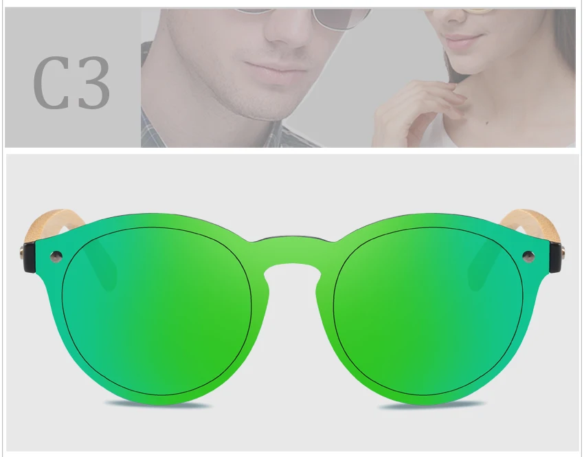 RTBOFY Дерево Солнцезащитные очки для женщин для и мужчин Bamboo рамки очки ручной работы деревянные очки, с бесплатной бамбуковый подаро
