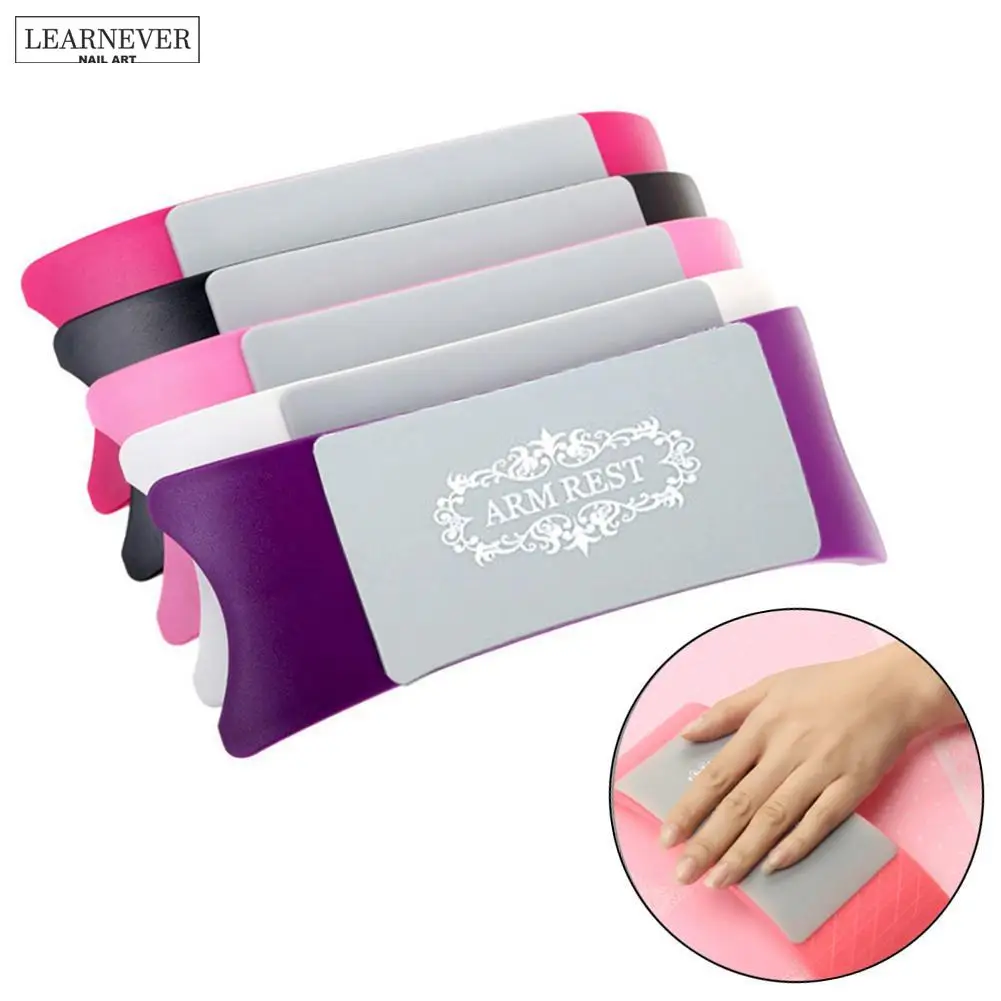 5 цветов, удобная подушка для дизайна ногтей, держатель для рук, пластиковая и силиконовая подушка для ногтей, подставка для рук, оборудование для маникюра