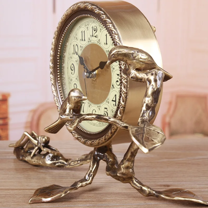 2017 Meijswxj настольные часы Saat Reloj кронштейн прикроватные Творческий немой Relogio Reveil