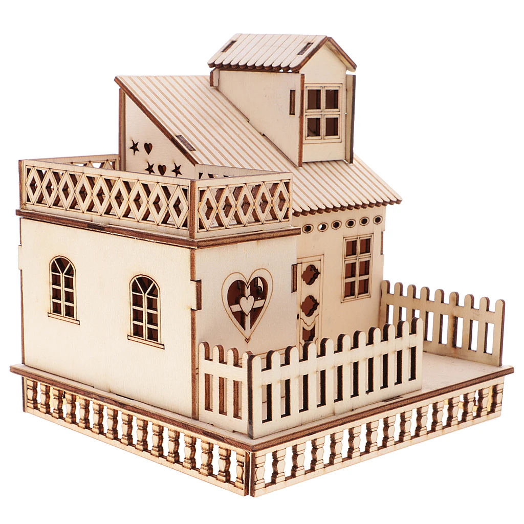 Новый миниатюрный кукольный домик 1/8 дюйма деревянная 3D мебель игрушки китайский
