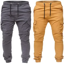 Для мужчин stick карманы внешней торговли Мужчин's троса с открытой спиной брюки для девочек мешковатые брюки эластичные двигаться