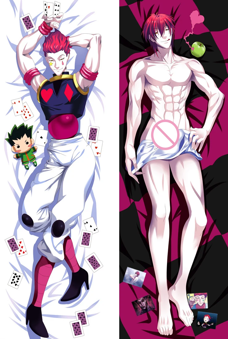 Аниме Hunter X персонажи Killua Zoldyck Kurapika Hisoka Kulolo Dakimakura наволочка обнимающая