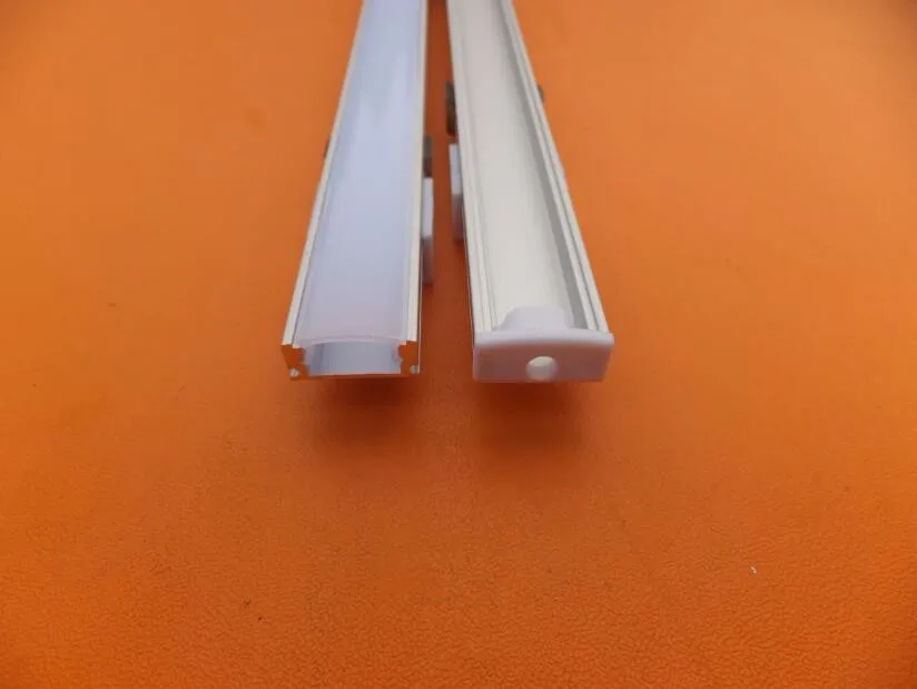 

Free Shipping slim size aluminum profile with milky or transparent cover and end caps and clips for LED strips light decoration