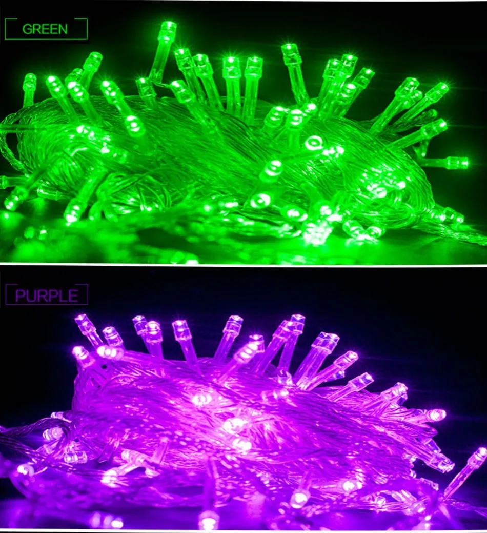Самая низкая цена светодиодный светильник 100 светодиодный 10 м Рождественский/свадебный/вечерние декоративный светильник s AC 110 В 220 в наружный водонепроницаемый светодиодный светильник
