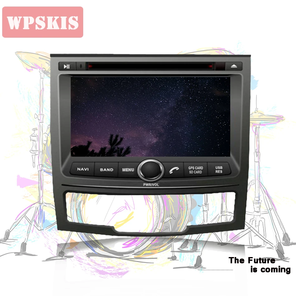 Еще крутой автомобильный dvd плеер для ssangyong korando 2013 Лучший android 10|Мультимедиаплеер
