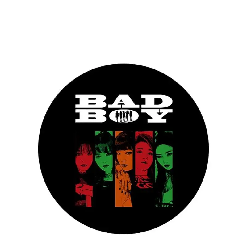 

Kpop Red Velvet Bad Boy Chest Pin Round Bagde Button Brooch for Hat Backpack Shirt DIY