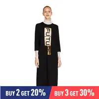 Toyouth 2019 Summer Women Dress Three Quarter Sleeve O-Neck Dresses Letter Print Slim Casual T-shirt Dress Harajuku Streetwear