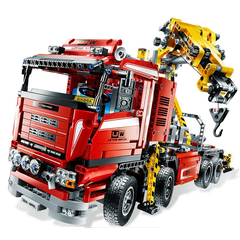 

Technology Series Crane Truck 8258 Steam Train Building Blocks 1877pcs Bricks Toys Compatible With Legoings Technic 8258
