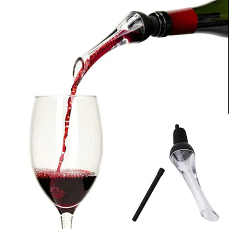 New Arrive Mini Transparent Acrylic Travel Bar Red Wine Aerator Decanter Pourer Essential Set Quick Aerating High Quality | Дом и сад