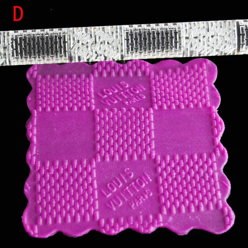 Non-stick X Letter Shaped Acrylic Embossed Rolling Pin 6 Styles Transparent Rolling Pin Cake Roller Decor Pastry Tools3