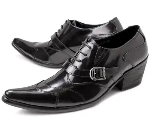 Genuine Leather Men Dress Shoes 2017 New Fashion Square Toe High Genuine Leather Men Dress Shoes 2017 New Fashion Square Toe High Quality Oxford Flats Wedding British Style In Formal From