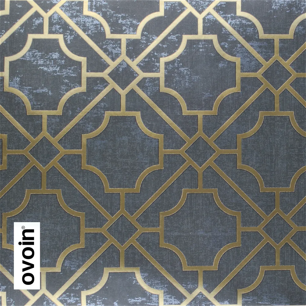 20 89 35 De Reduction Rouleau De Papier Peint Geometrique Gris Fonce Moderne Trellis Papier Peint Noir In Papiers Peints From Bricolage On