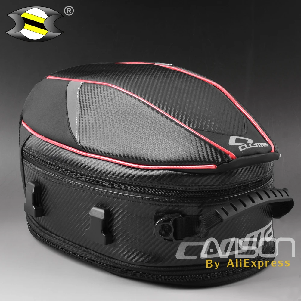 The Motorcycle Tail Bags Back Seat Bags Kit Travel Bag  Motorbike Scooter Sport Luggage Rear Seat Rider Bag Pack