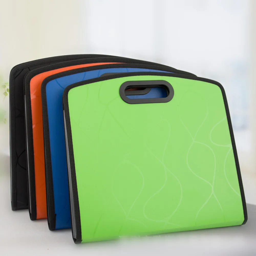 A4 File Folder Bag Expanding Wallet File Organizer 13 Layer PP Fichario