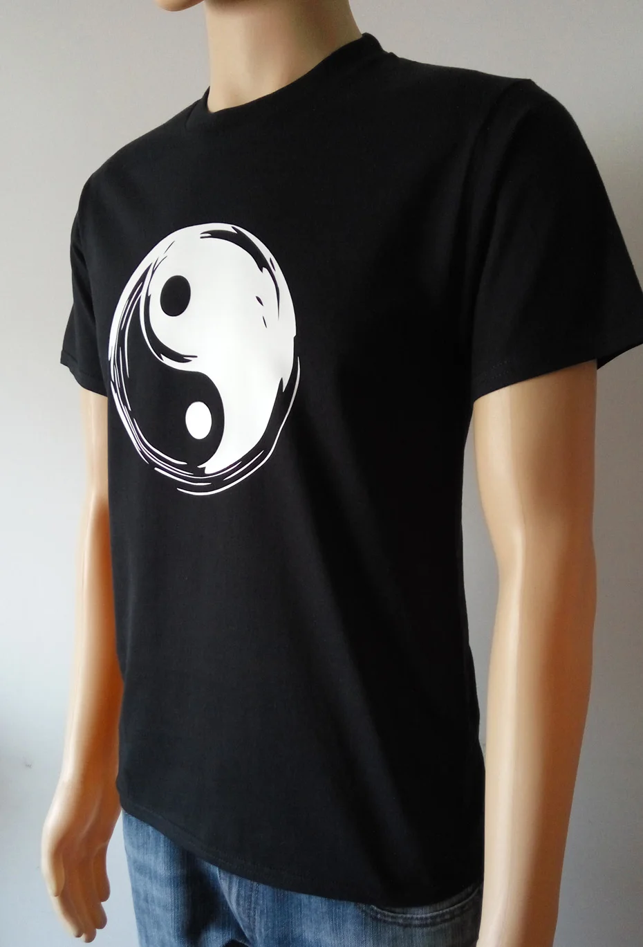 YUANQISHUN модные летние брендовые футболки мужские топы китайские Tai Chi Yin Yang мужские футболки с принтом Удобные Хлопковые футболки