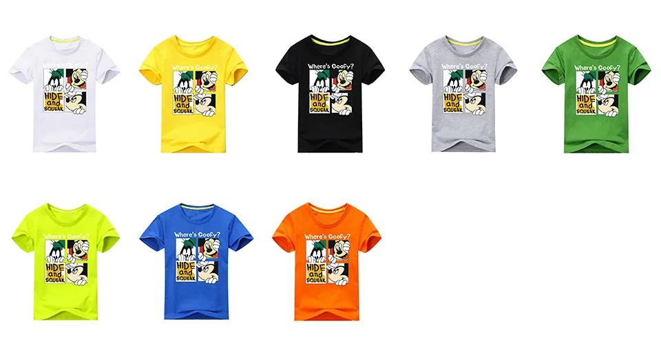 2018 Girl Summer Short Sleeve 3D Mickey Print T-shirts For Boy Cotton Tee Tops Clothes Children O-Neck T Shirt Costume Kid DX012 (3)