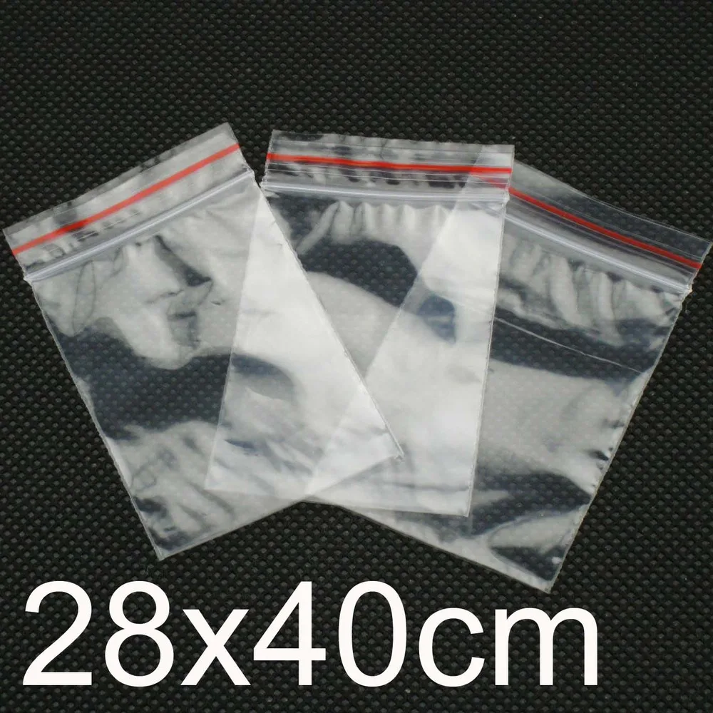 Plastic zipper bag 28x40cm 100pcs/lotin Gift Bags & Wrapping Supplies