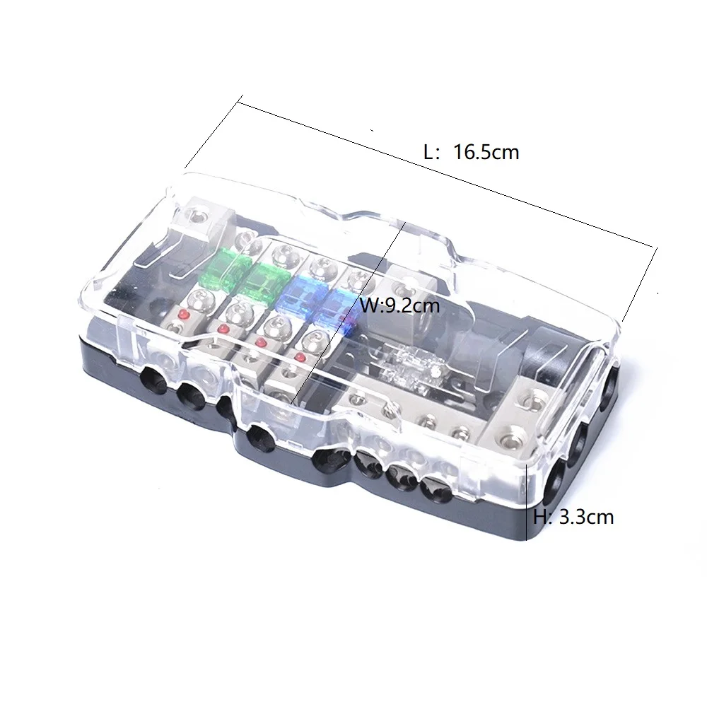 Aliexpress.com : Buy Low Voltage 12V Multi Functional LED Car Audio Stereo Mini ANL Fuse Box With 4 Way Fuse block 30A 60A 80Amp and Distribution Box from ...