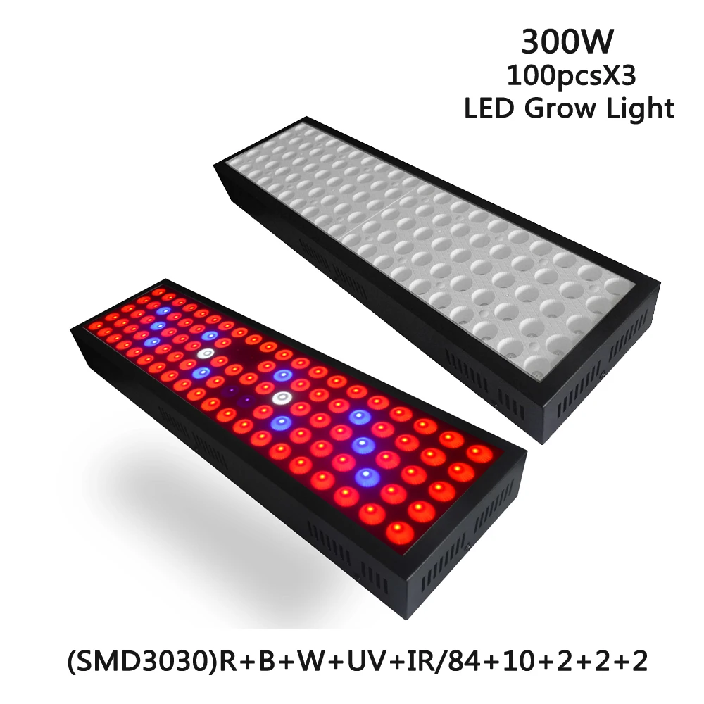 

300W LED Grow Light Full Spectrum 3030SMD Anti-fog reflection Grow Lamp for Plants Indoor Greenhouse Hydroponics grow tent light