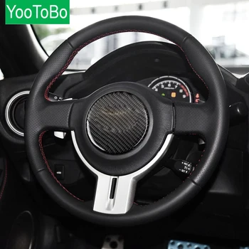 

Steering Wheel Carbon Fiber Car Stickers Decorative Cover Trim For Subaru BRZ 2013 2014 2015 2016 2017 Car Styling