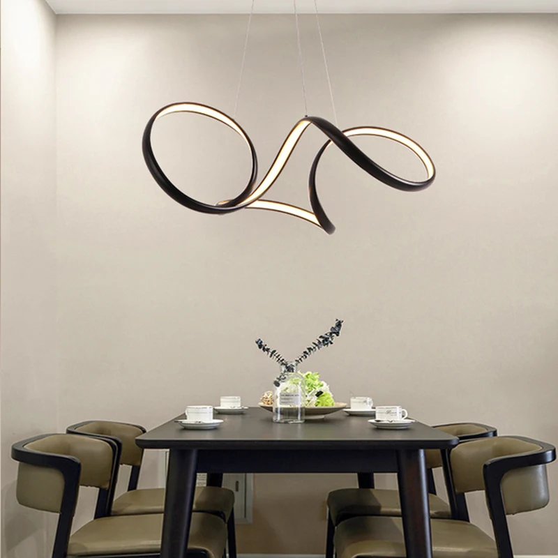 

Modern Chandelier led light simple dimming fixtures Overhead hanging lights for home dining room restaurant chandeliers lamp
