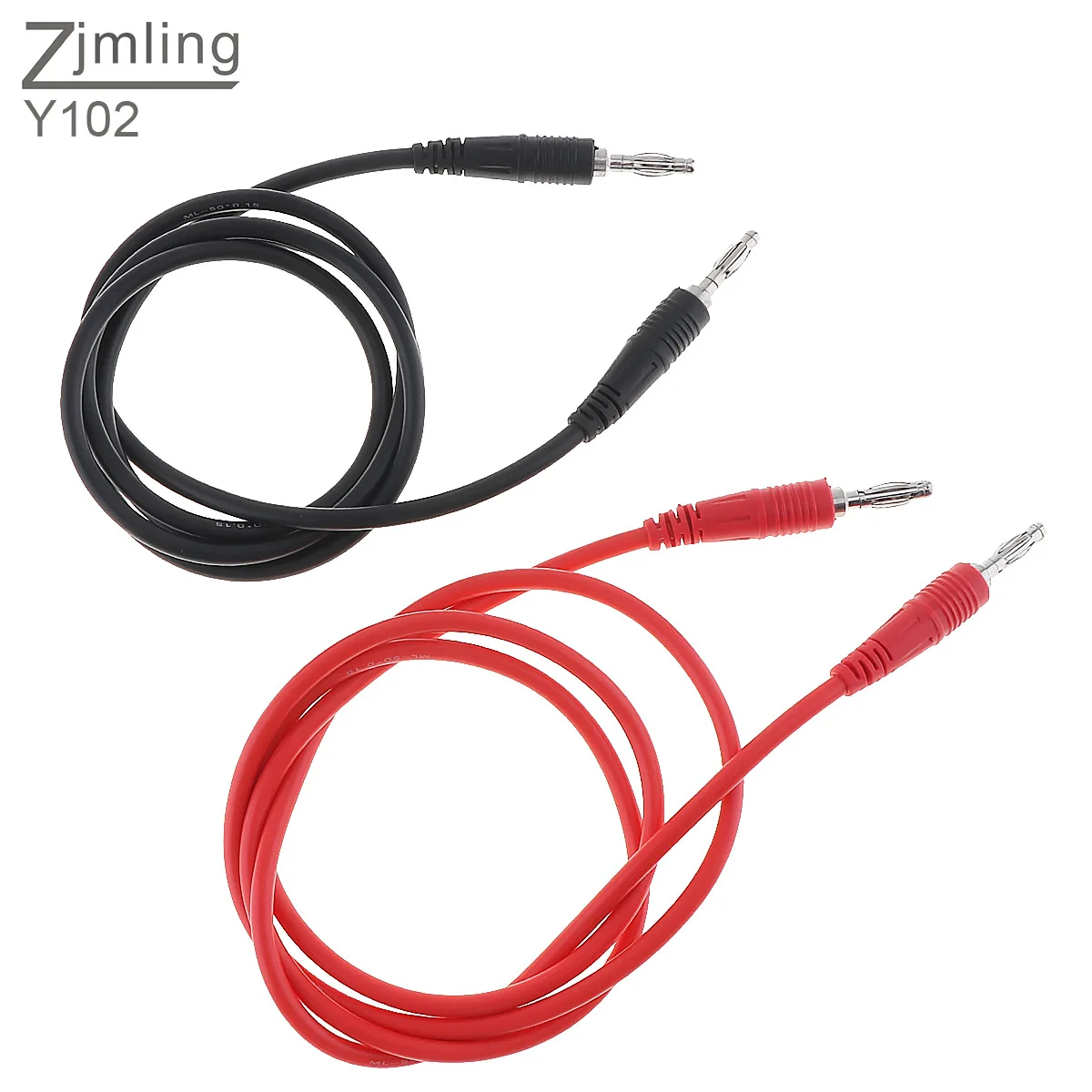 2pcs 4mm Banana Plug Cord Wire to Test Hook Clip Probe Cable Lead Cable for Multimeter Test