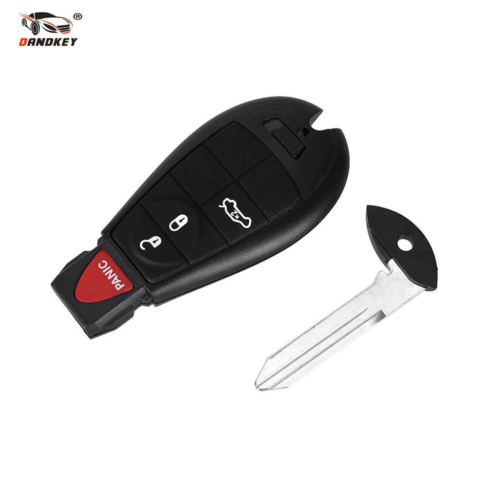 DANDKEY 10pcs/lot 4 Buttons Smart Remote FOB Key Car Keyless For Dodge
