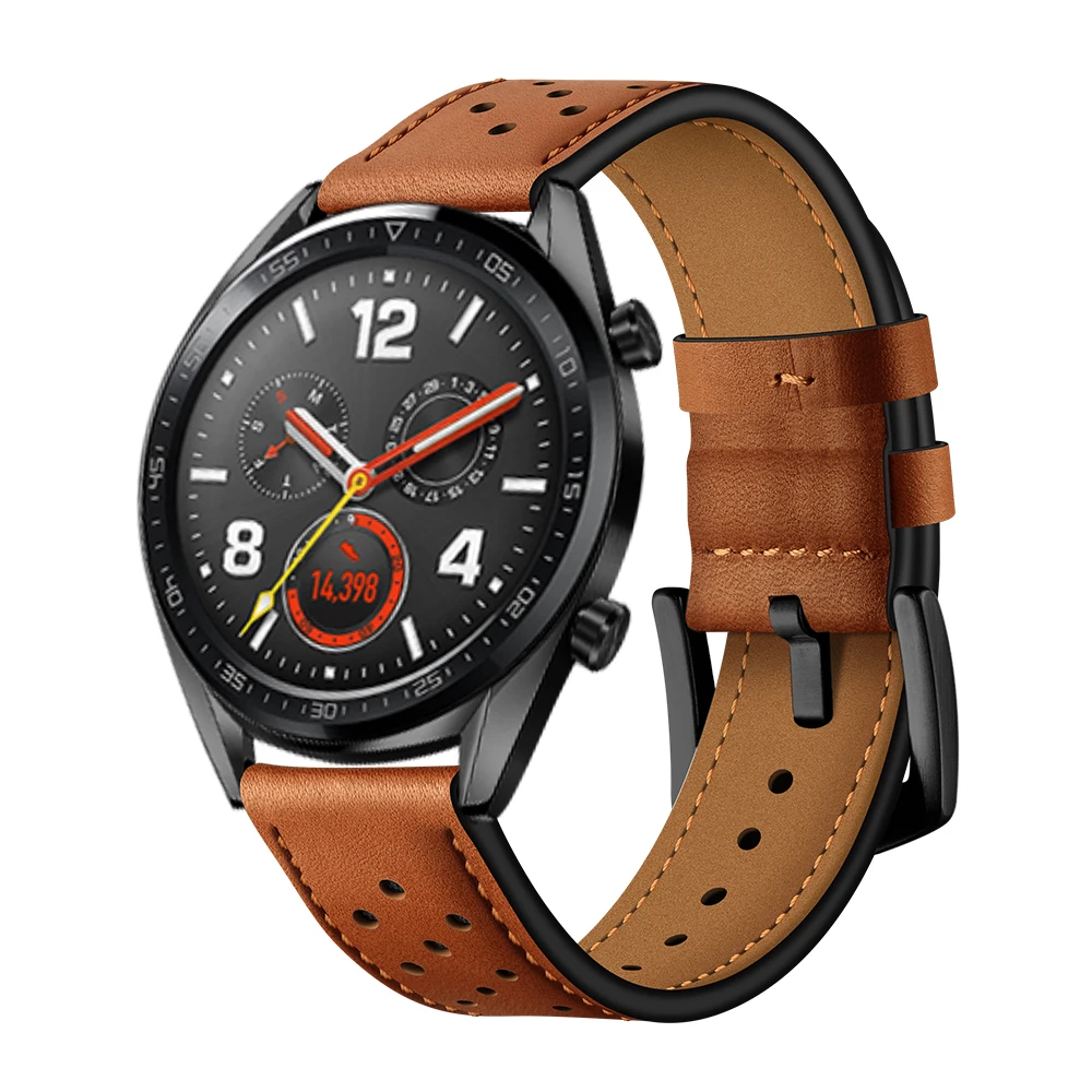 Часы EIMO Galaxy watch 46 мм для samsung gear S3 Frontier amazfit Bip huawei ремешок 22 мм ремешок для часов кожаный браслет