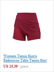 Женские теннисные шорты для бадминтона, юбка для настольного тенниса с высокой талией, спортивная одежда для женщин