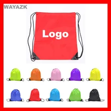 300 шт/партия) сумка рюкзак со шнурком сумка с логотипом компании напечатанный в качестве рекламного подарка